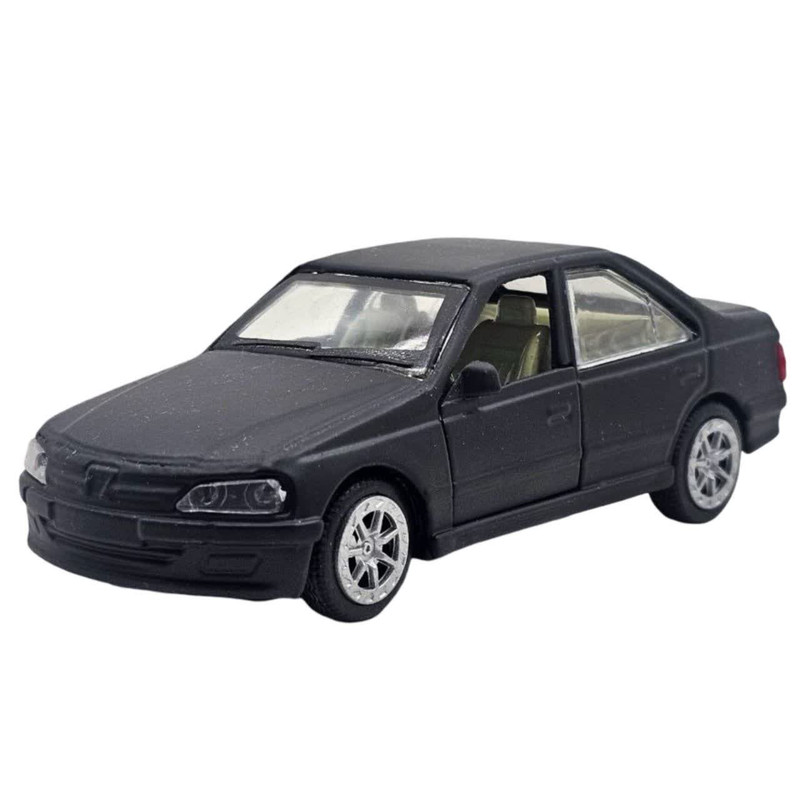 ماشین بازی فلزی عقبکش ناب سل مدل Peugeot Persia Metal Pull Back craem trim naab001 با درهای بازشو، طرح فانتزی و بدنه فلزی