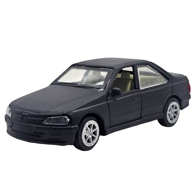 ماشین بازی فلزی عقبکش ناب سل مدل Peugeot Persia Metal Pull Back craem trim naab001 با درهای بازشو، طرح فانتزی و بدنه فلزی