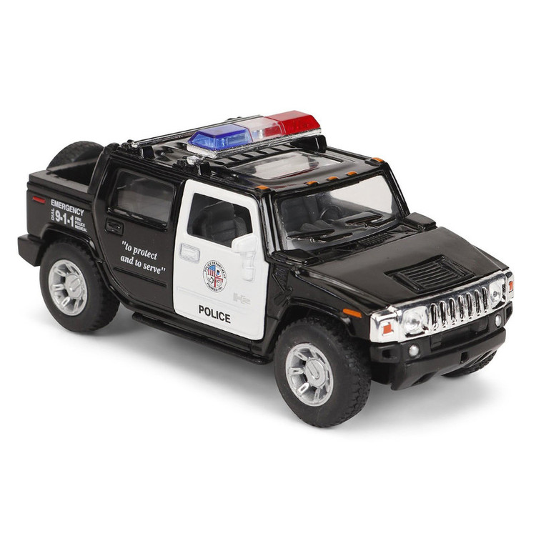 ماشین بازی کینزمارت مدل هامر پلیس 2005 Hummer H2 SUT (Police) کد KT5097P