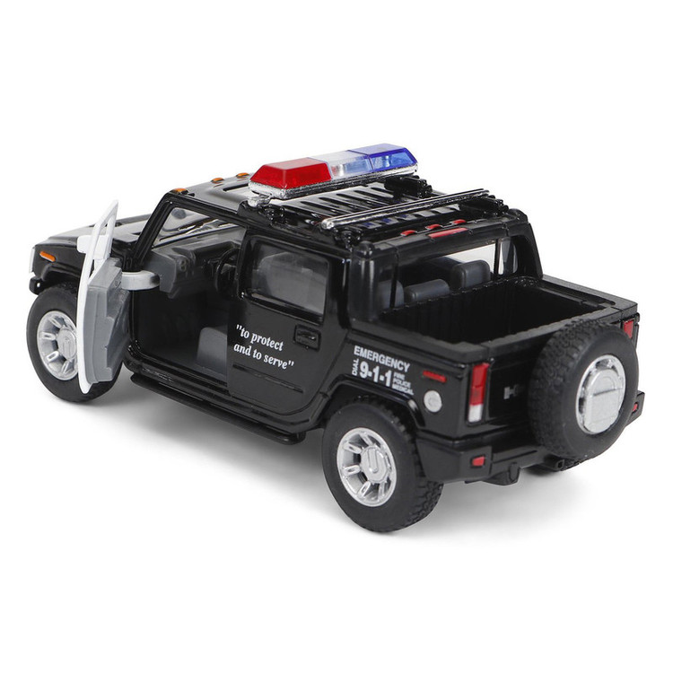 ماشین بازی کینزمارت مدل هامر پلیس 2005 Hummer H2 SUT (Police) کد KT5097P