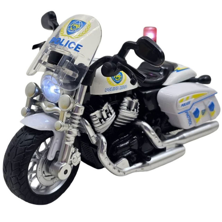 موتور بازی ناب سل مدل پلیس فلزی موزیکال چراغدار عقب کش کد Pull-back musical metal police car with lights