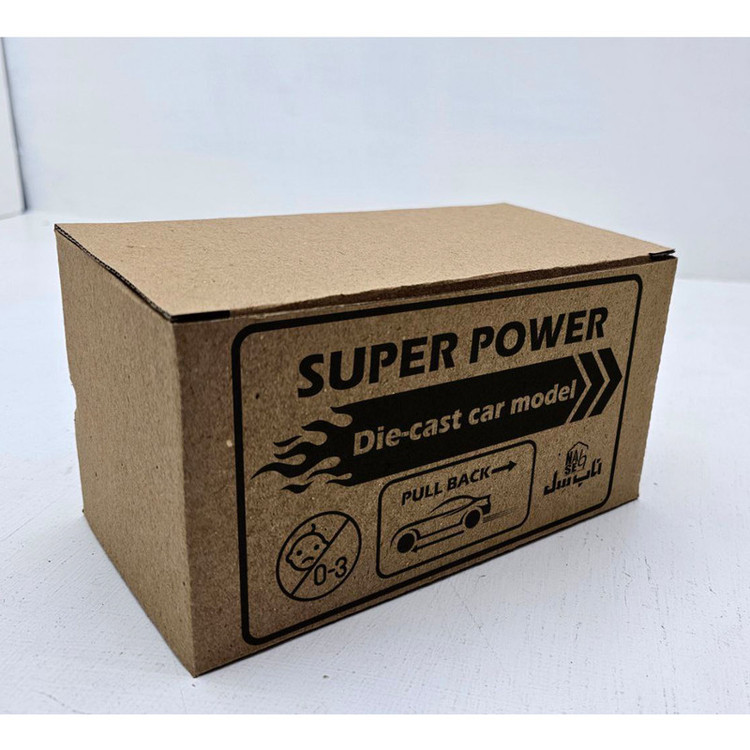 موتور بازی ناب سل مدل پلیس فلزی موزیکال چراغدار عقب کش کد Pull-back musical metal police car with lights