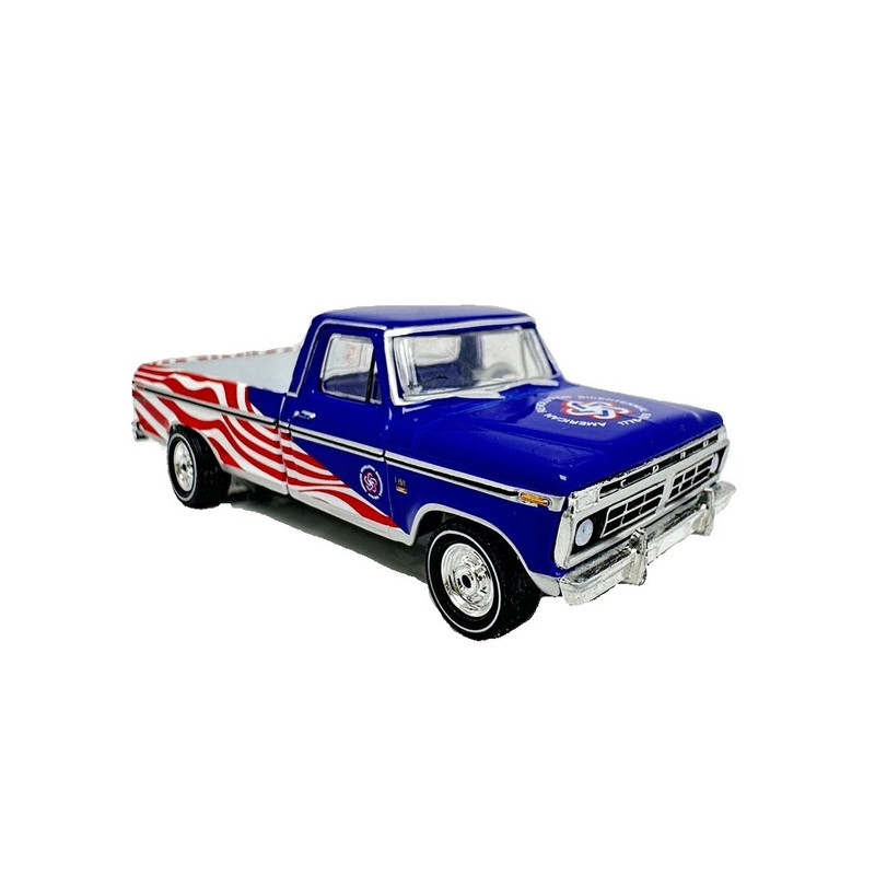 ماکت ماشین بازی گرینلایت مدل FORD PICKUP F150 1976 مقیاس 1:64 با حرکت اصطکاکی و طراحی دقیق