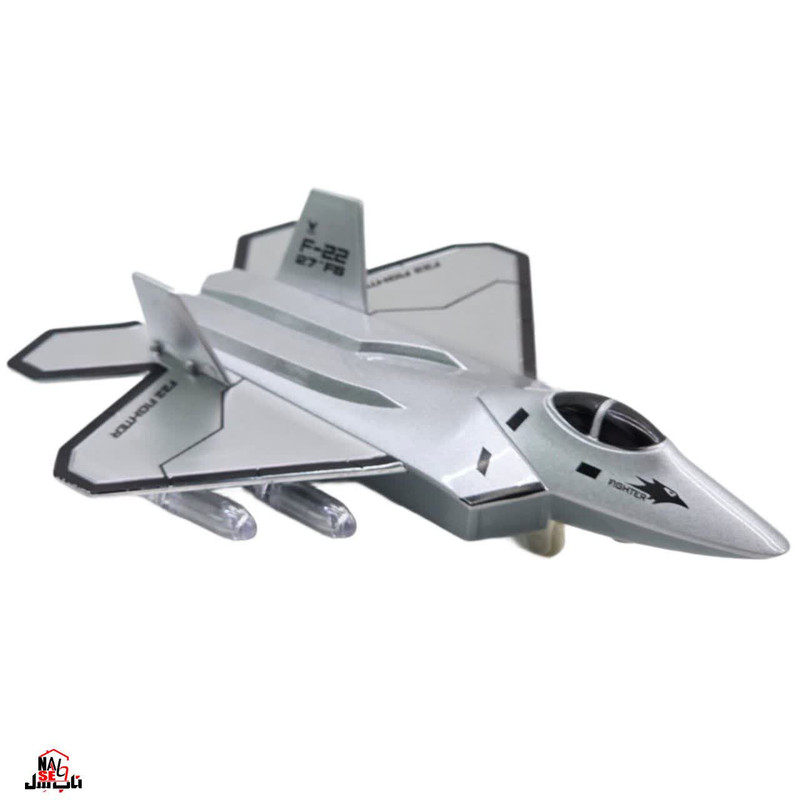 ماکت هواپیما ناب سل مدل جت جنگنده موزیکال چراغدار F-22FIGHTER 27-FS کدNAAB001