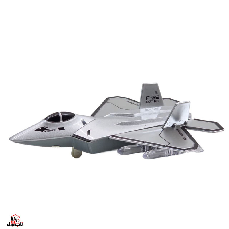 ماکت هواپیما ناب سل مدل جت جنگنده موزیکال چراغدار F-22FIGHTER 27-FS کدNAAB001
