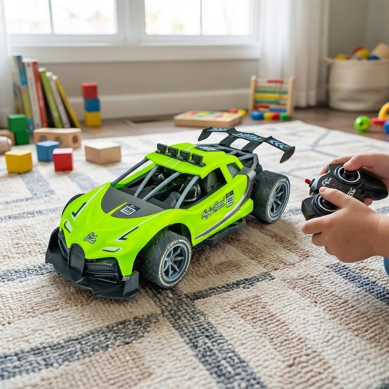 ماشین کنترلی مسابقهای شارژی مدل FASTCAR با باتری 3.7 LI-ION و شارژ USB، مناسب فرش، خاک و آسفالت