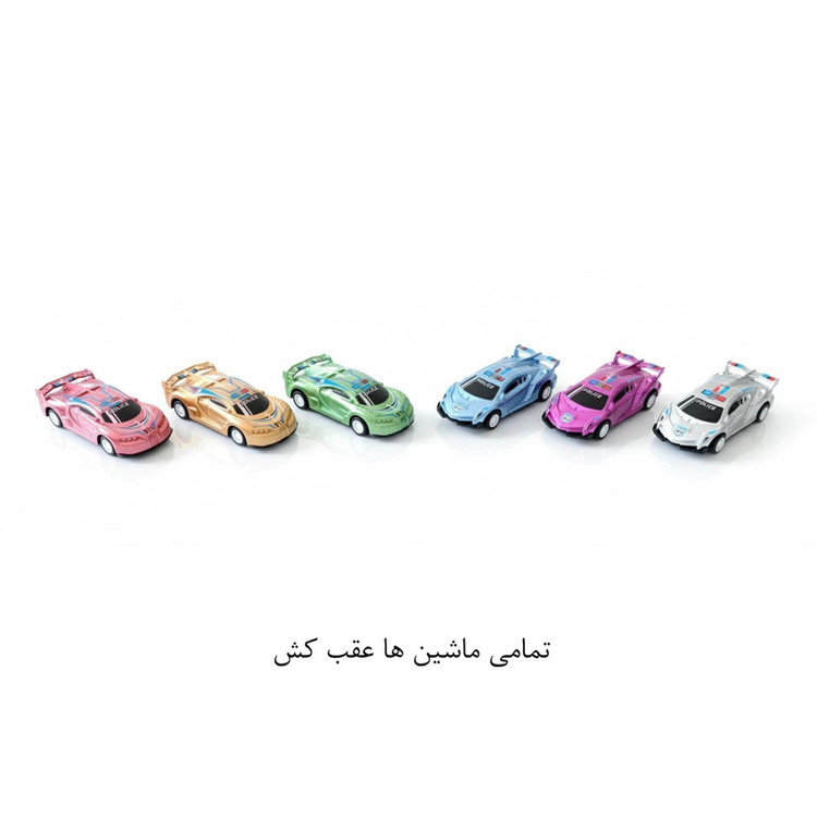 مجموعه 22 عددی ست ماشین بازی مدل سواری اسپرت همراه با هواپیما و قایق، حرکتی عقبکش با چرخ لاستیکی و بدنه پلاستیکی، بستهبندی جعبهای