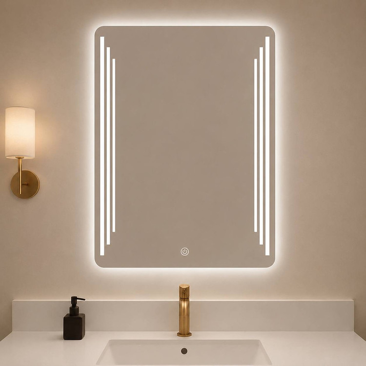 آینه سرویس بهداشتی مدل مستطیل عمودی کد 06 سایز 40*60 سانتی متر