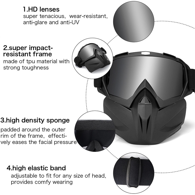 عینک موتور سواری هارمن مدل Goggles-03