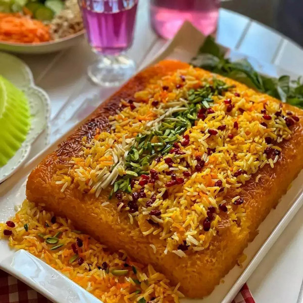 ظرف فر به گز مدل مستطیل گرانیتی