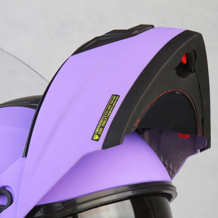کلاه کاسکت فک متحرک لائوس مدل Matt Orchid کد 2176