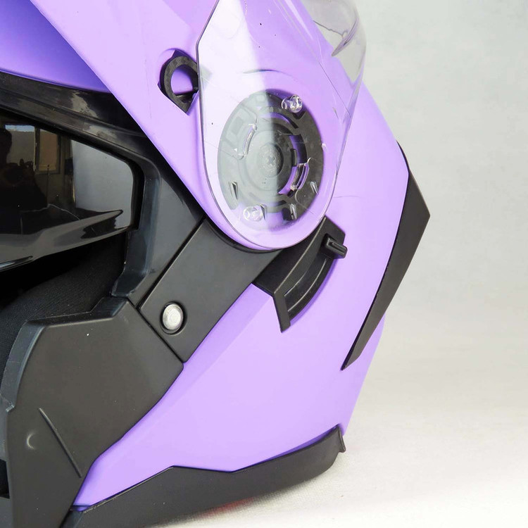 کلاه کاسکت فک متحرک لائوس مدل Matt Orchid کد 2176