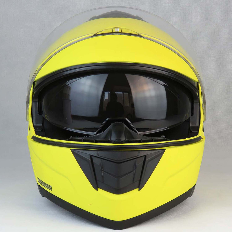 کلاه کاسکت فک متحرک رادین مدل Matt Yellow کد 2176
