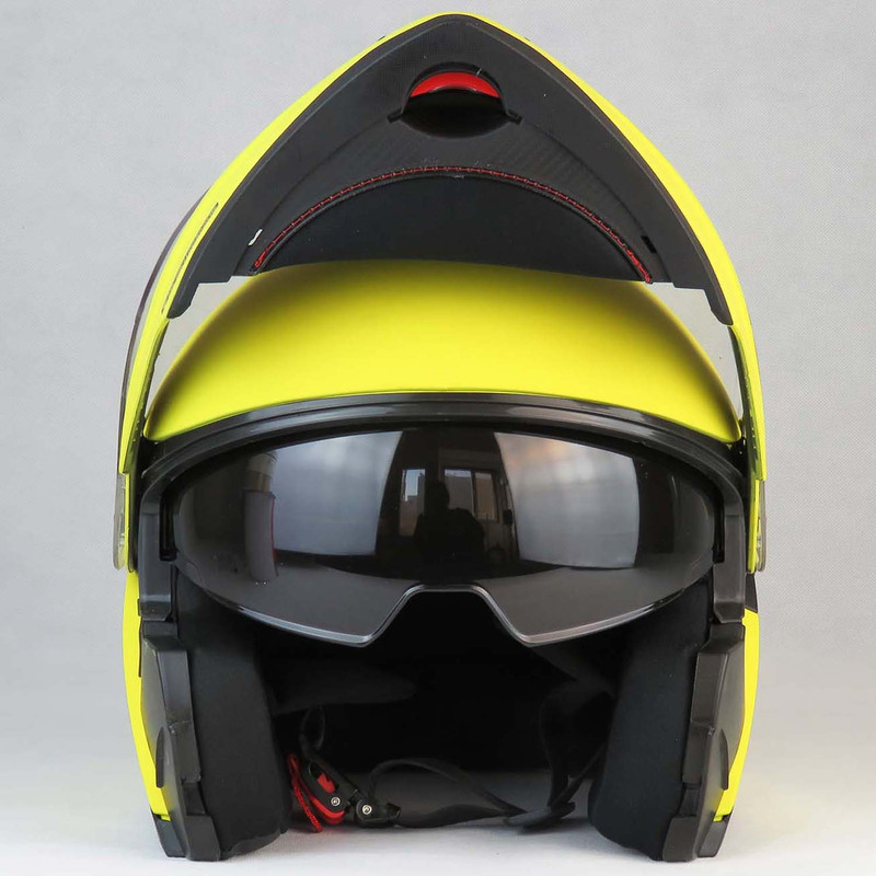 کلاه کاسکت فک متحرک رادین مدل Matt Yellow کد 2176
