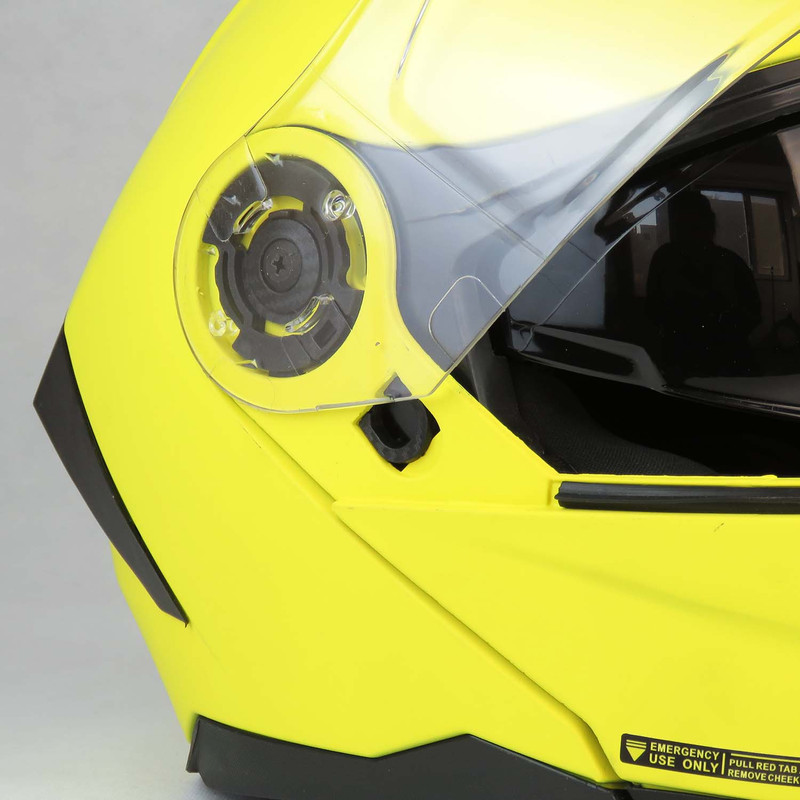 کلاه کاسکت فک متحرک رادین مدل Matt Yellow کد 2176