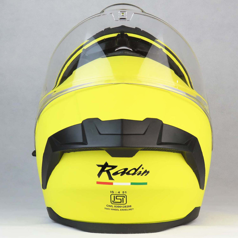 کلاه کاسکت فک متحرک رادین مدل Matt Yellow کد 2176