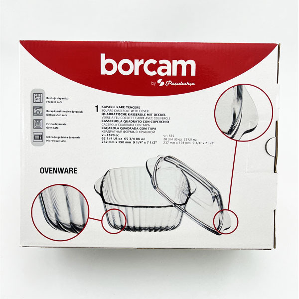 ظرف پخت پاشا باغچه کد 59029 مدل Borcam