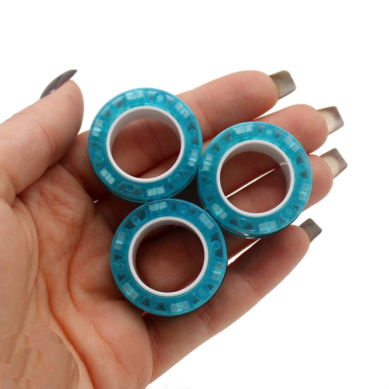فیجت ضد استرس ریلایف مدل 200 Magnetic Ring طرح حلقه های مغناطیسی بسته ۳ عددی