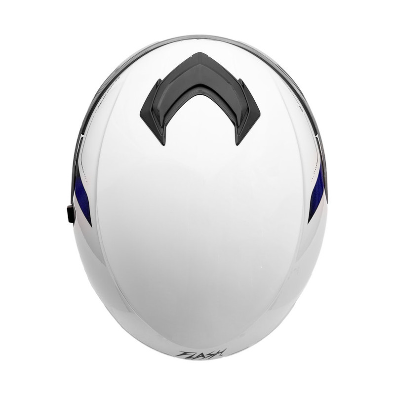 کلاه کاسکت بدون فک فلش مدل 868 glossy white