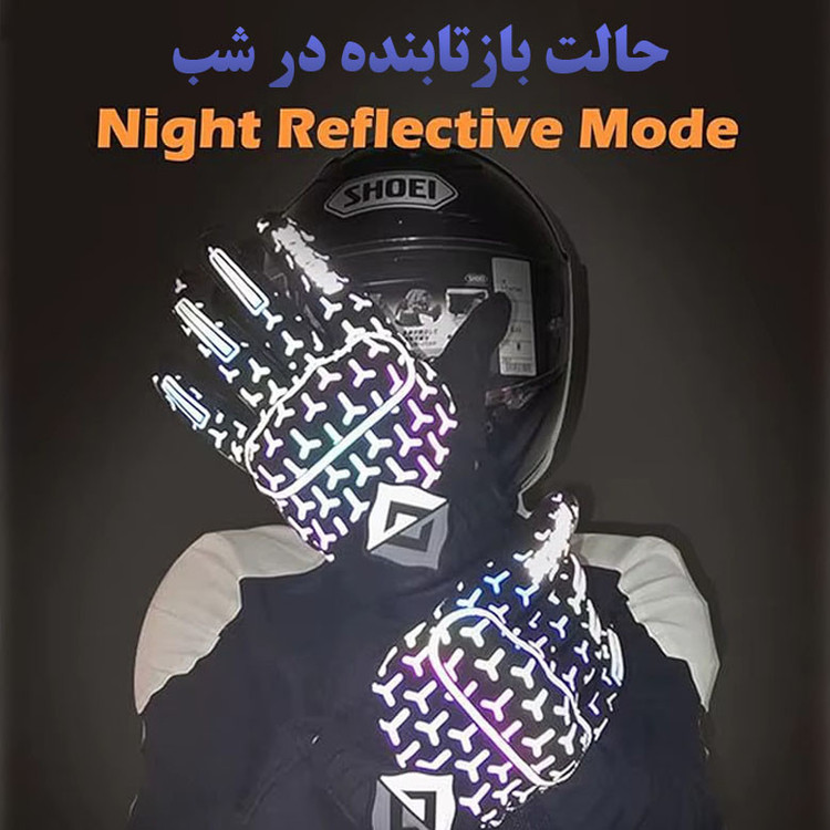 دستکش موتورسواری مد ریسینگ کد 01X