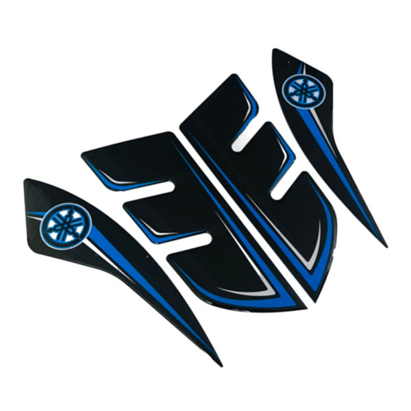 پد برچسب گلگیر جلو موتور سیکلت وارون مدل W-9-BLK-BLU مناسب برای یاماها آیروکس