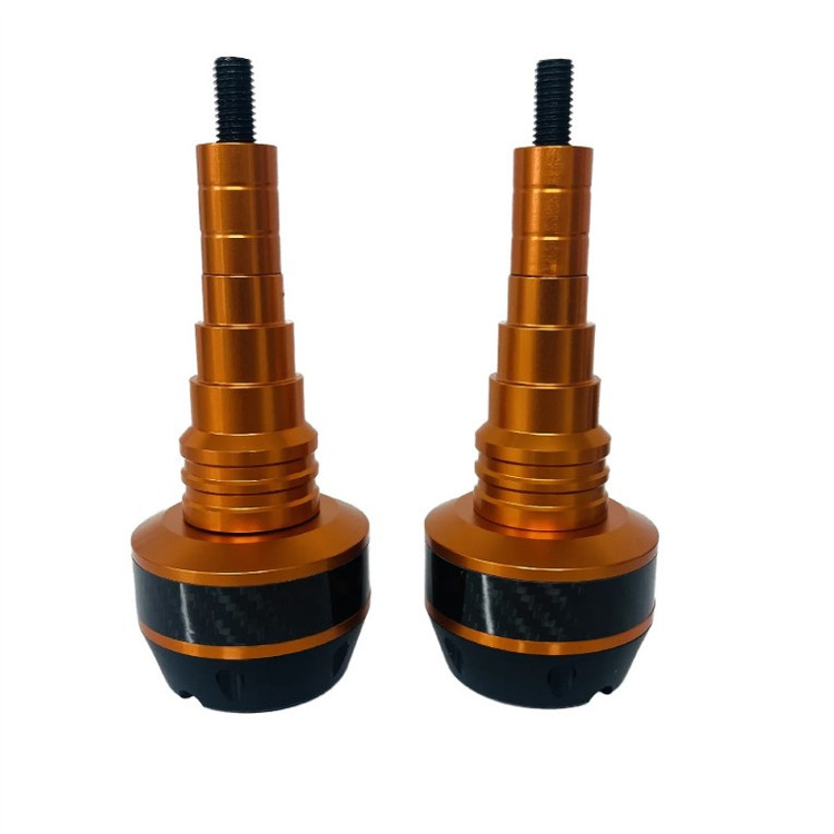 پروتکشن بدنه موتور سیکلت وارون مدل گوشکوبی طرح کربن کد B-47-ORG بسته 2 عددی