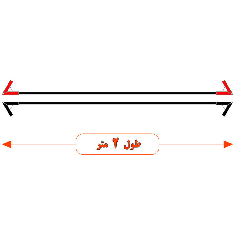 کابل اتصال باتری به باتری موتورسیکلت مدل Cross 1100A-2m مجموعه دو عددی