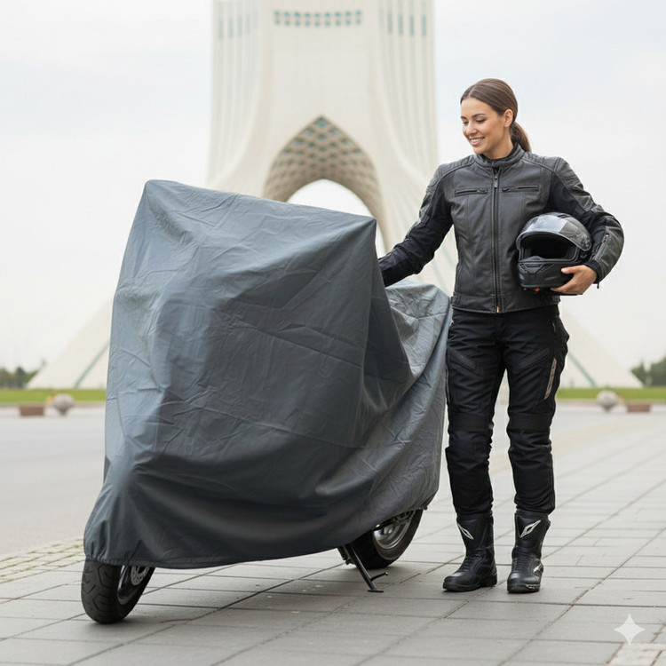چادر موتور سیکلت رویال اسپرت مدل ضدآب مناسب برای دایچی 1800W