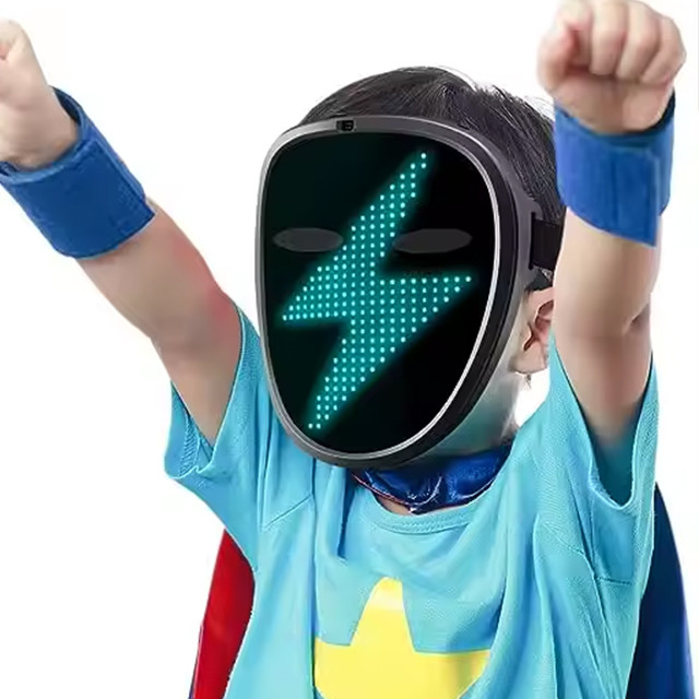 ماسک ایفای نقش هوشمند مدل شاینینگ کد Child Shining-2121 RGB