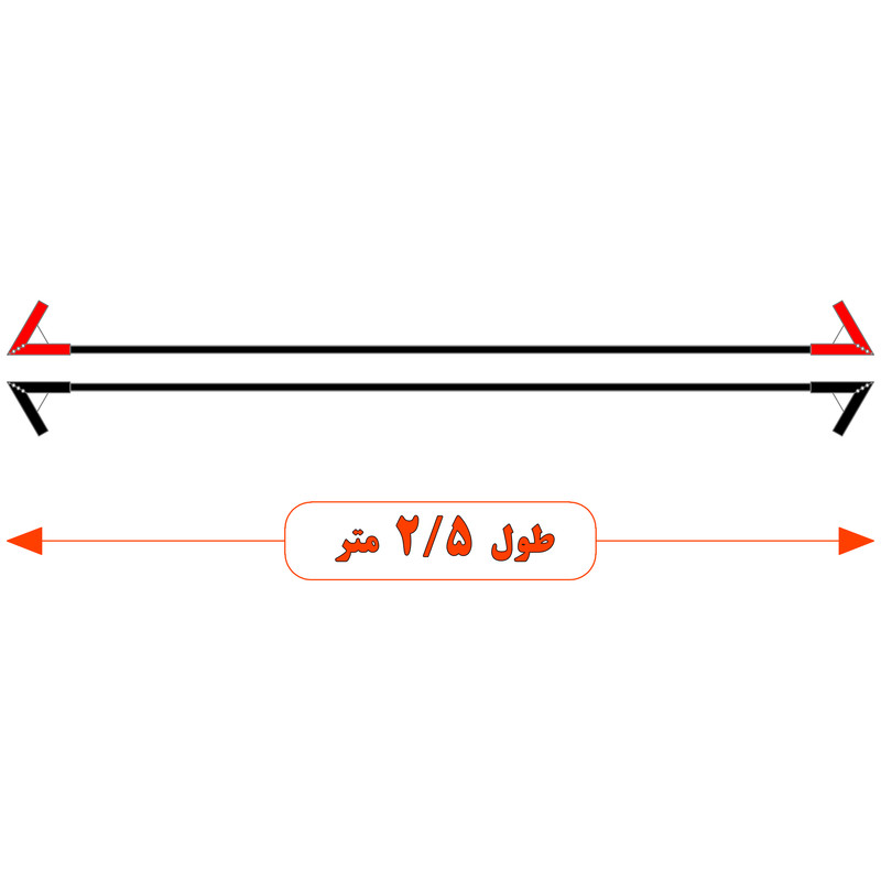 کابل اتصال باتری به باتری موتورسیکلت مدل Cross 1100A-2.5m مجموعه دو عددی
