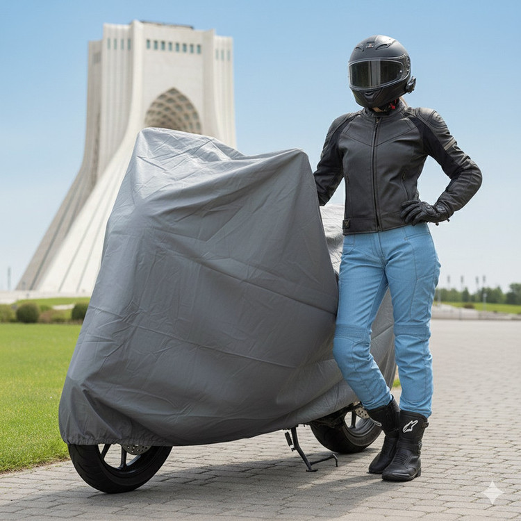 چادر موتور سیکلت ساکا مدل ضدآب مناسب برای کاوازاکی ZX-10R
