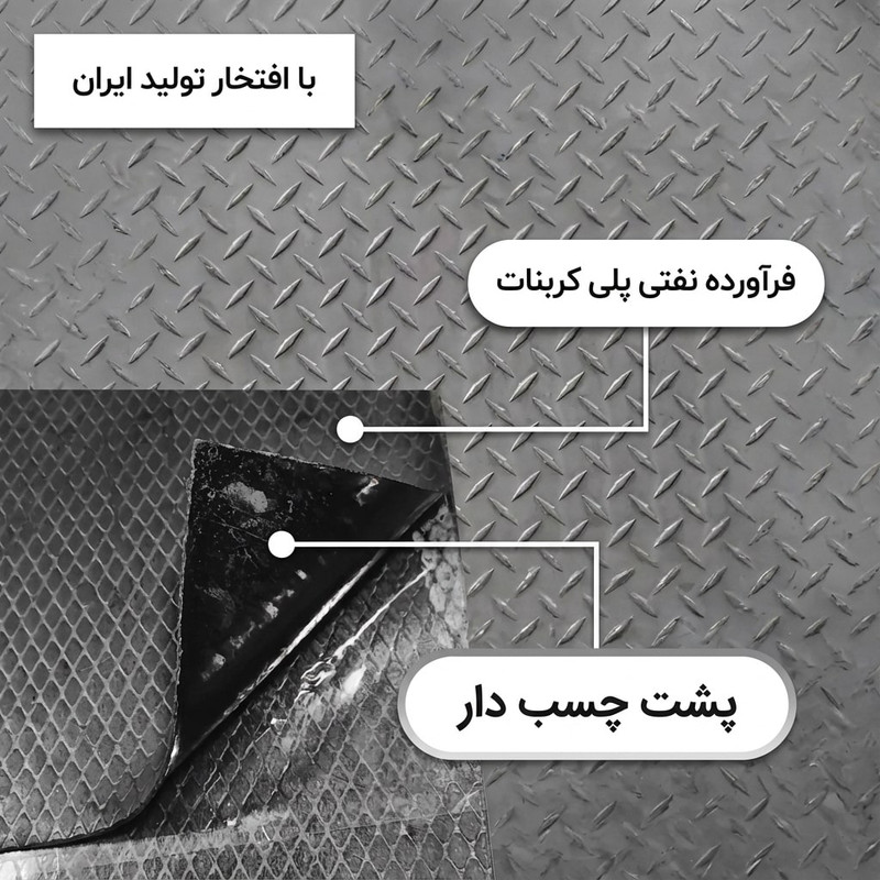 ورق دمپینگ خودرو مدل پشت چسبدار کد 2.2 میلی متر بسته 18 عددی