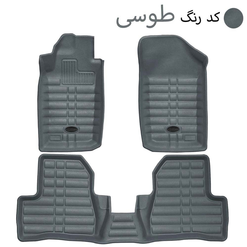 کفپوش سه بعدی خودرو بابل کارپت مدل چرمی مناسب برای پژو 207