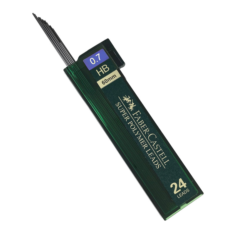 نوک مداد نوکی 0.7 میلی متری فابر کاستل مدل SUPER POLYMER LEADS