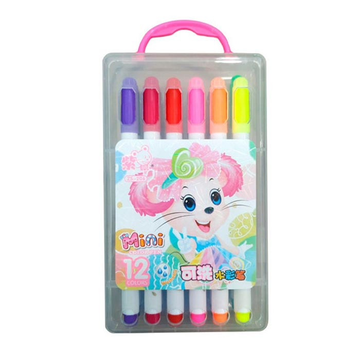 ماژیک رنگ آمیزی 12 رنگ مدل MiNi color pen کد ZS-206