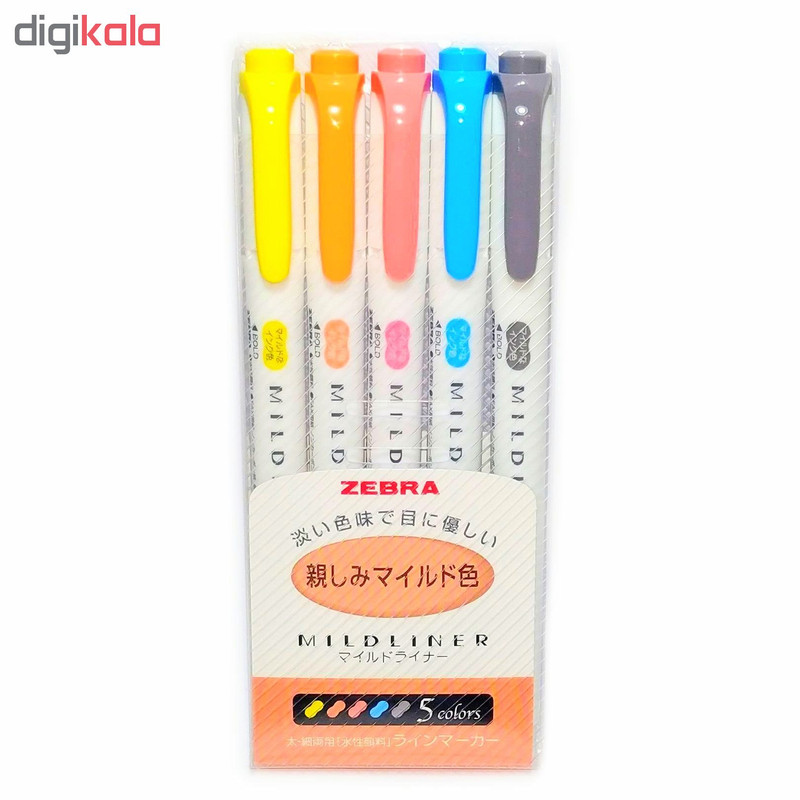 ماژیک علامت گذار زبرا مدل Mildliner